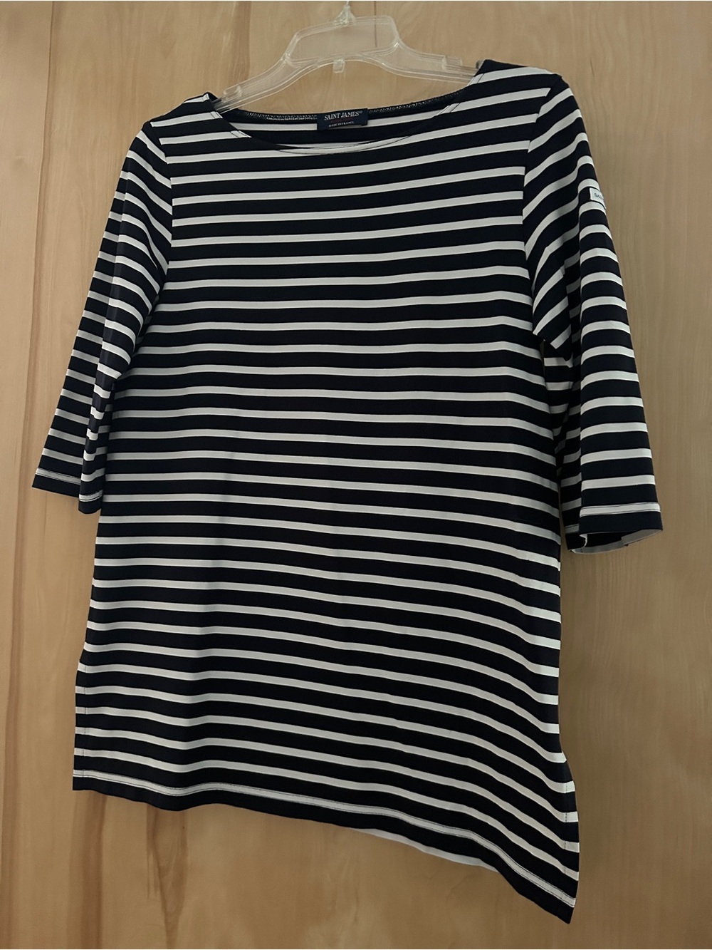 Saint James Phare Anti-UV striped Breton tunic top - Navy/White - US 6
